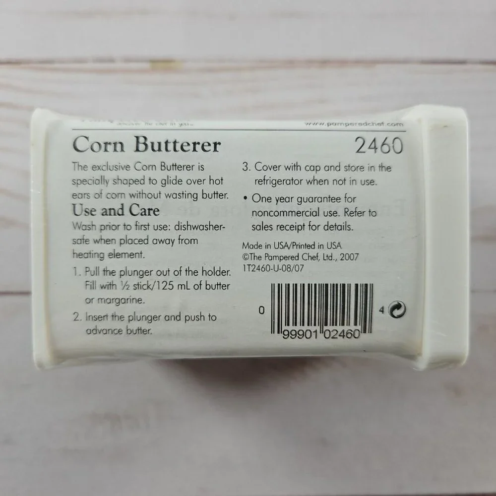 Pampered Chef Corn Butterer 2460 Corn Cob Nobs 2455‎